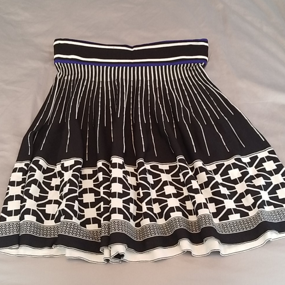 Geometric A Line Skirt